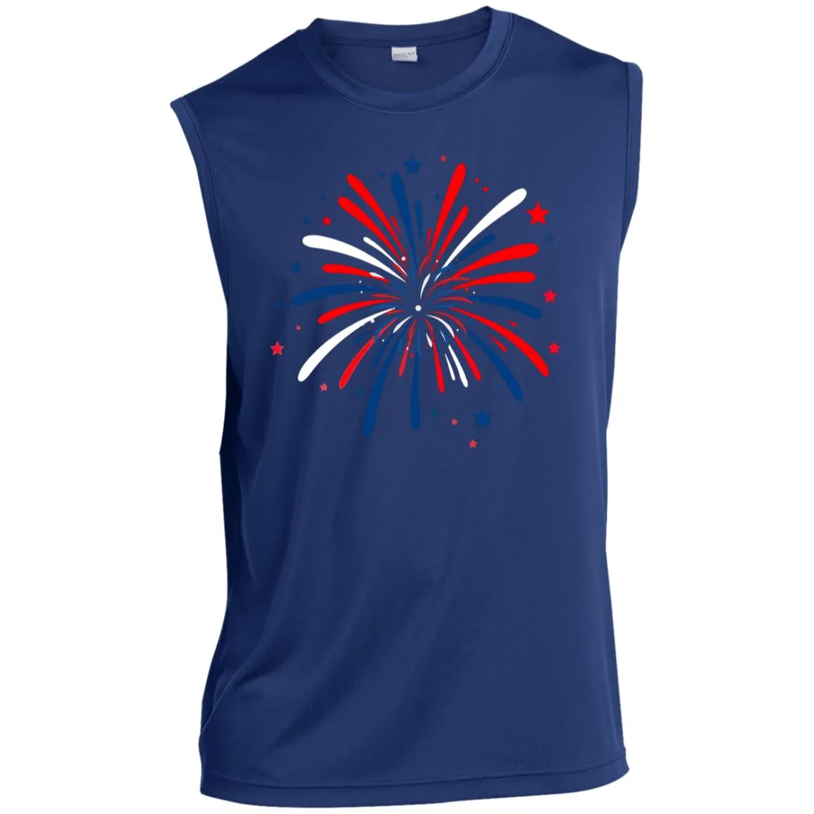 4th of July Firework CLOSEOUT - ST352 Men’s Sleeveless Performance Tee