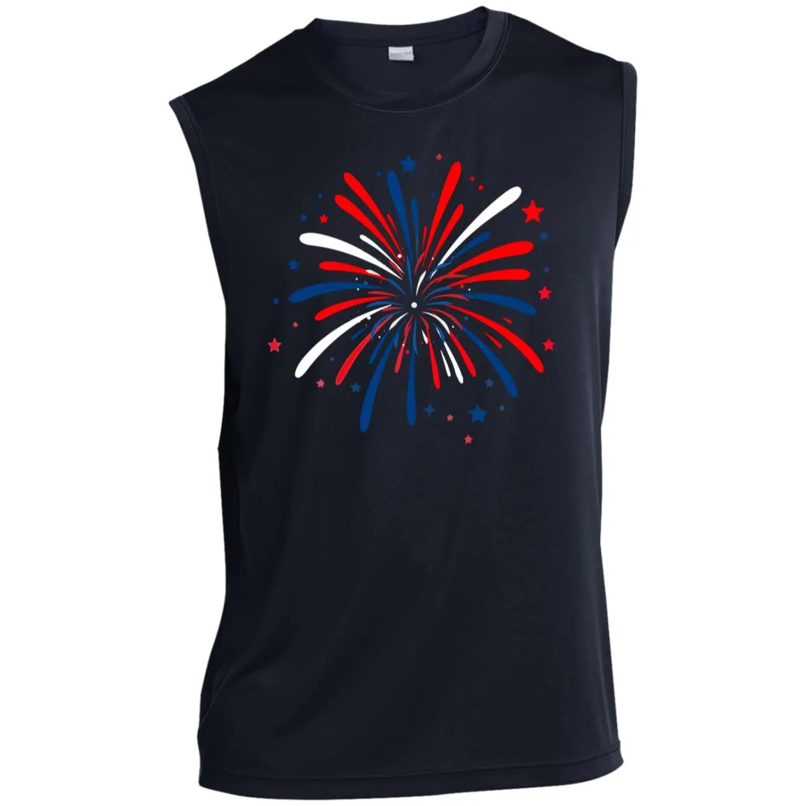4th of July Firework CLOSEOUT - ST352 Men’s Sleeveless Performance Tee