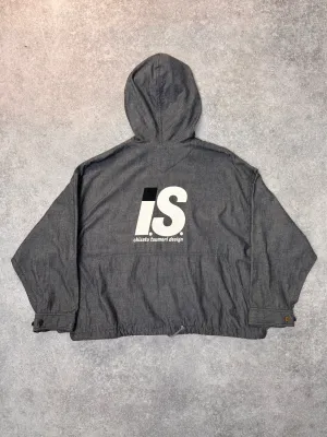 90s Issey Miyake x Tsumori Chisato Grey Hooded Anorak Jacket