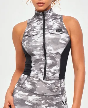 Army Abs Tank - Tie Dye Camo