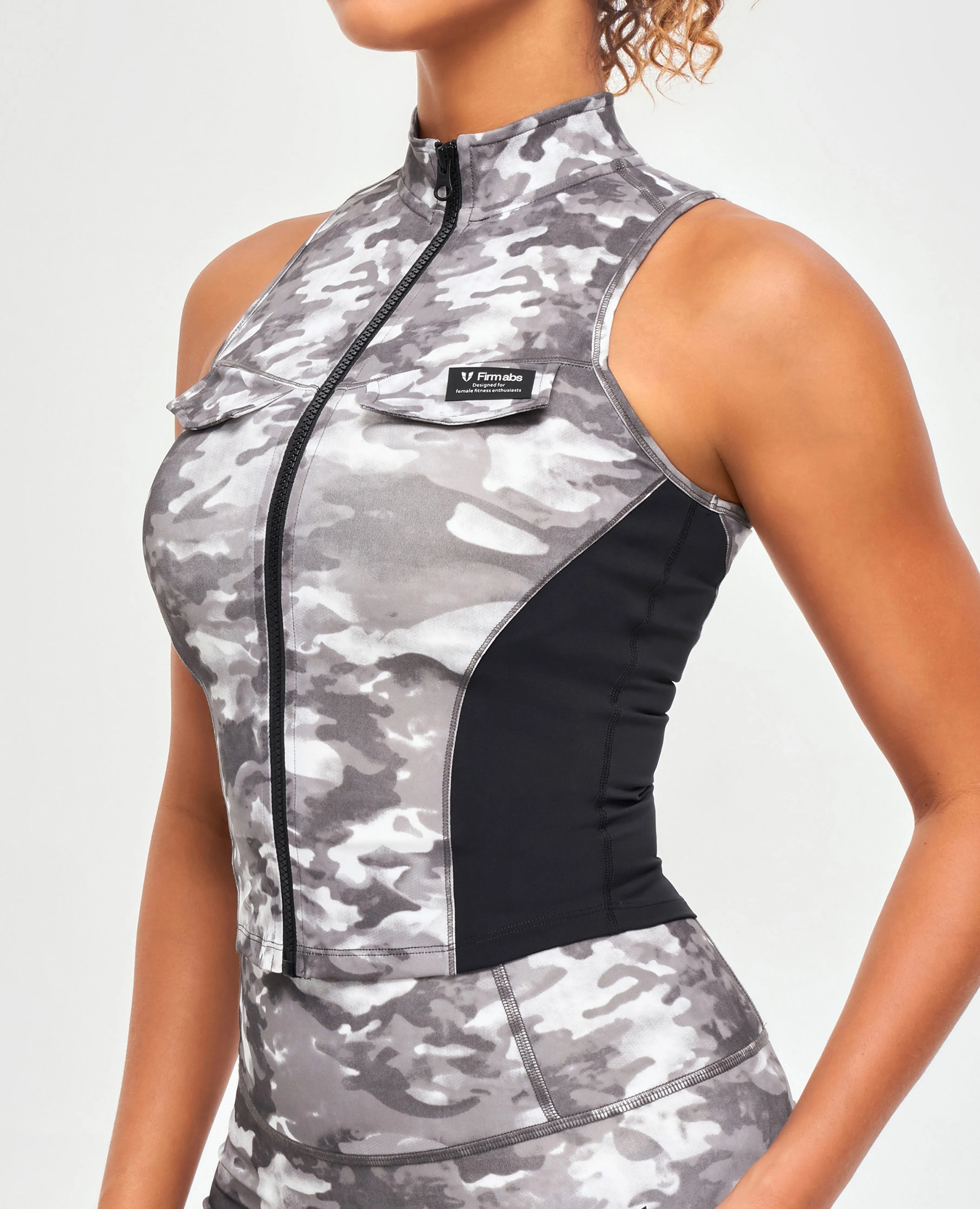 Army Abs Tank - Tie Dye Camo