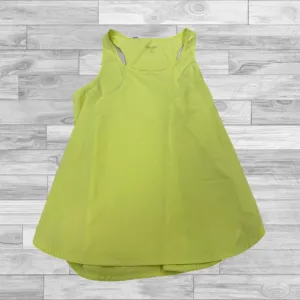 Athletic Tank Top By Calvin Klein Performance In Yellow, Size: M
