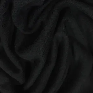 Black Bamboo Jersey Fabric - 150 GSM