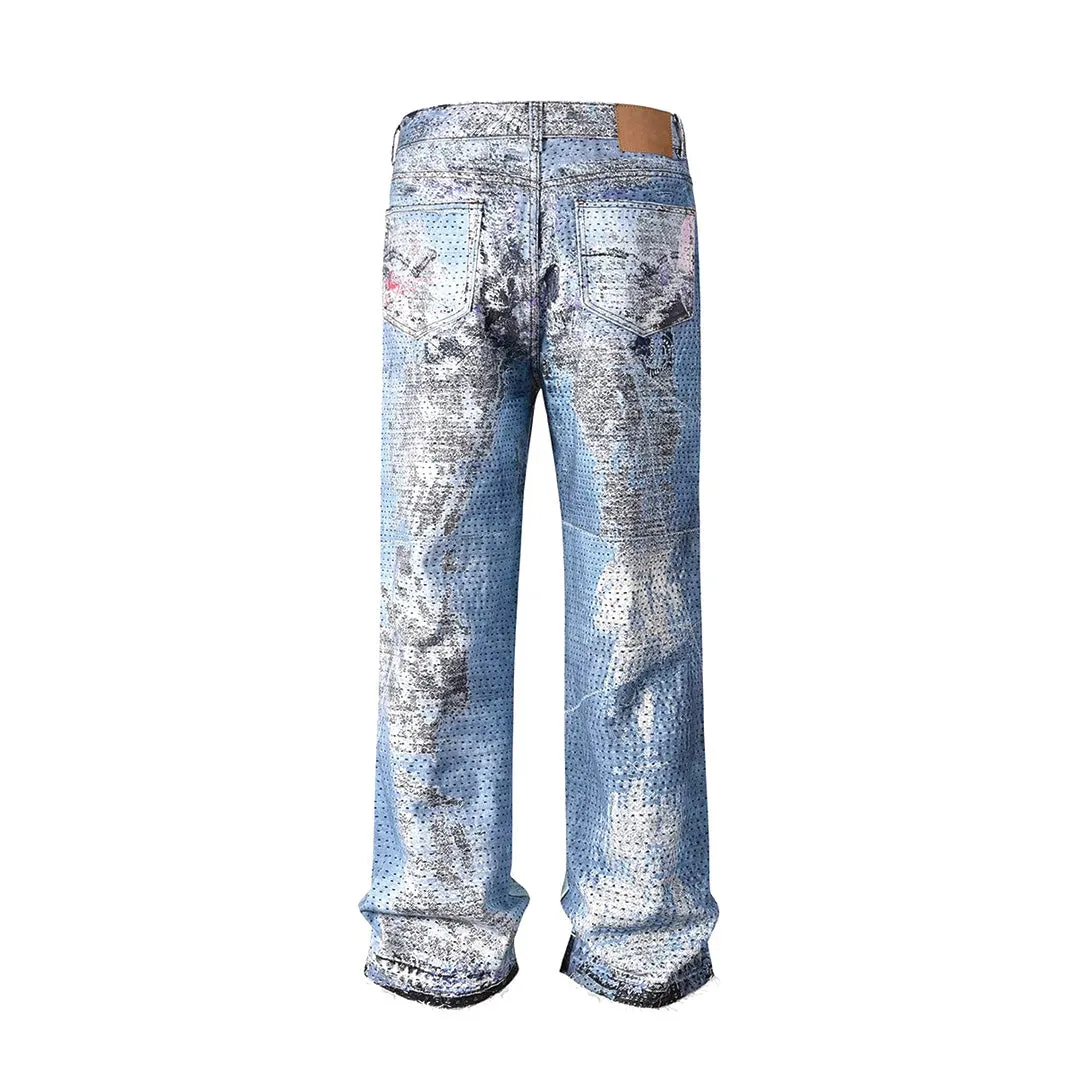 Bruised Patchwork Jeans