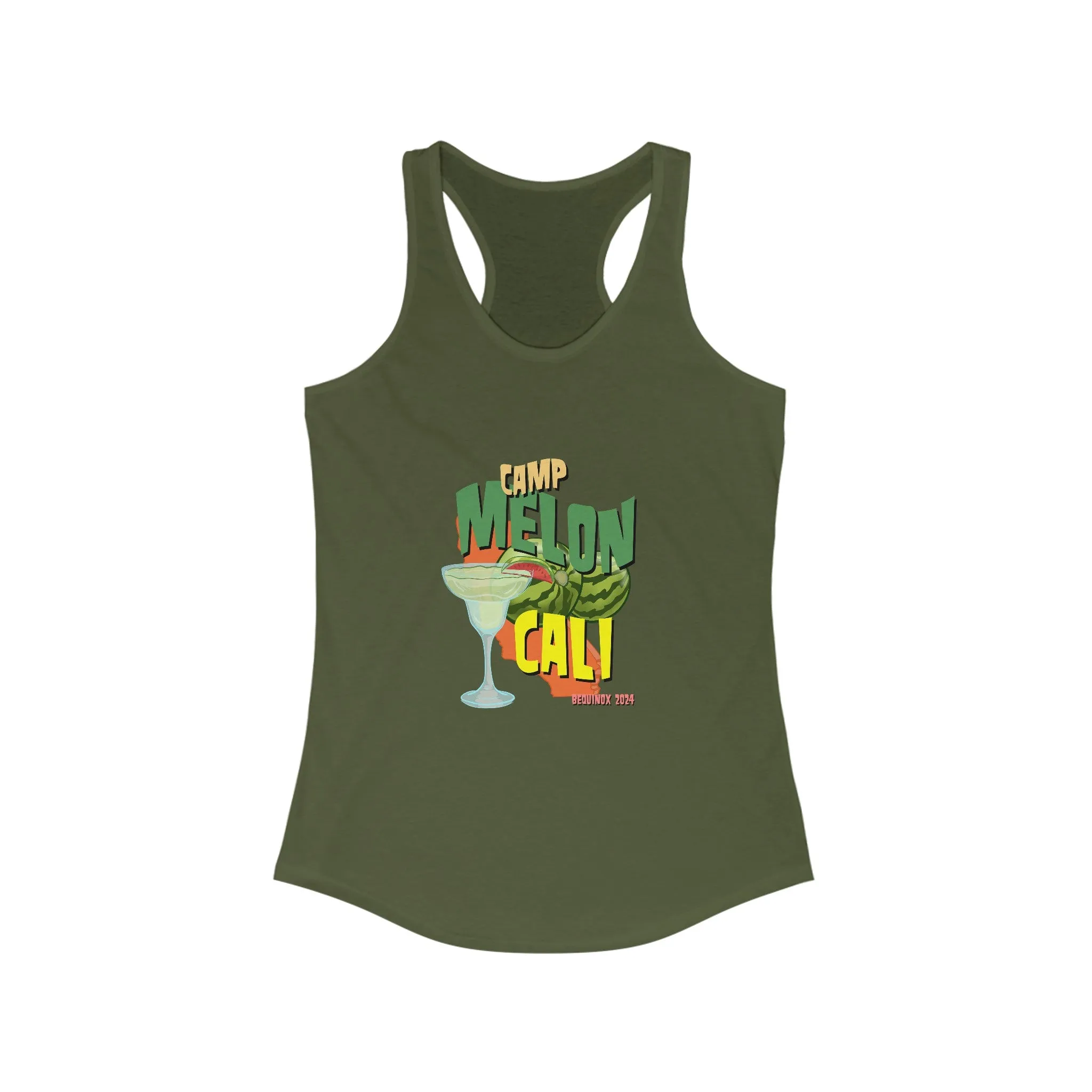 Camp Melon Cali Bequinox 2024Women's Ideal Racerback Tank