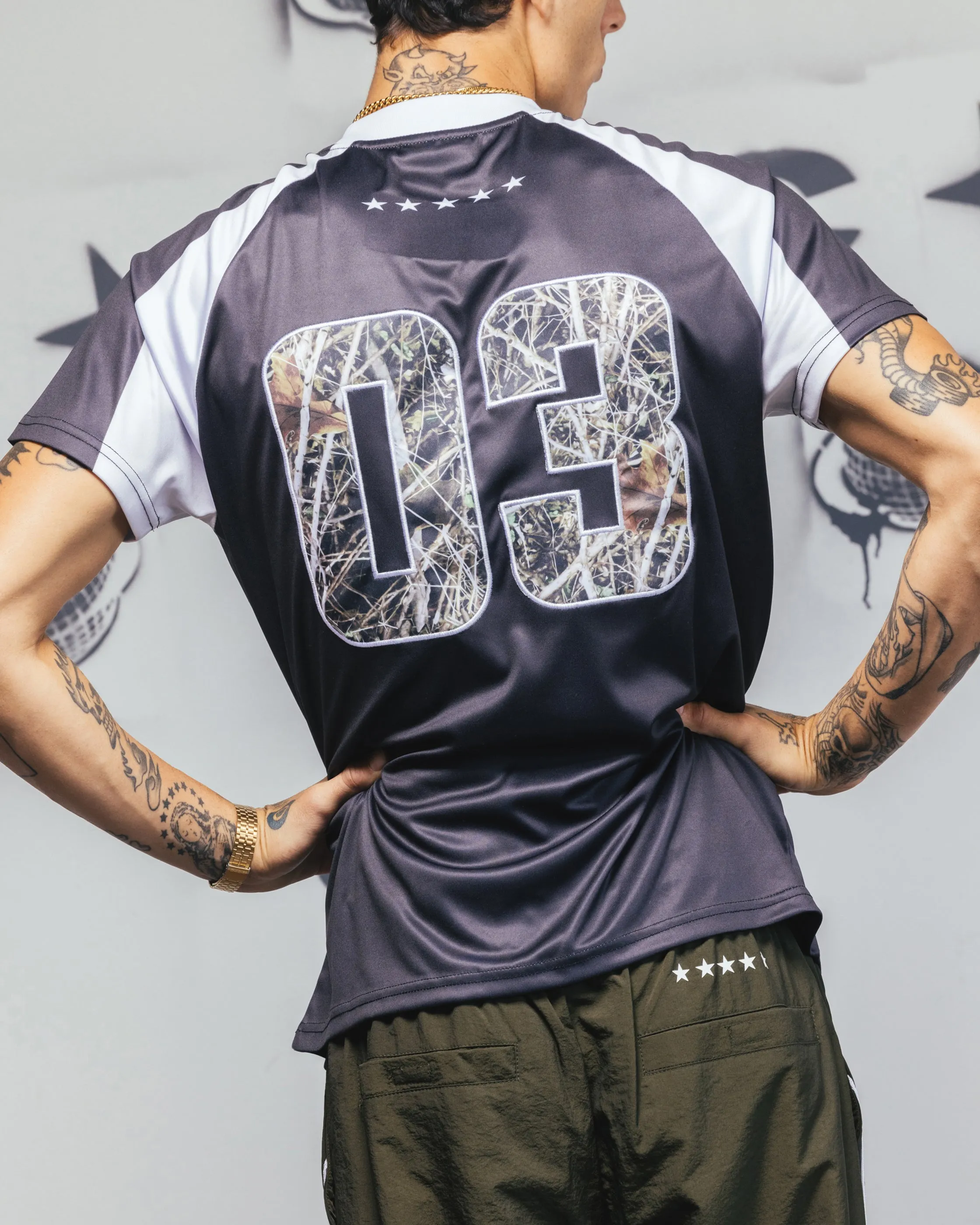 Carre Striker Jersey T-Shirt Black/White