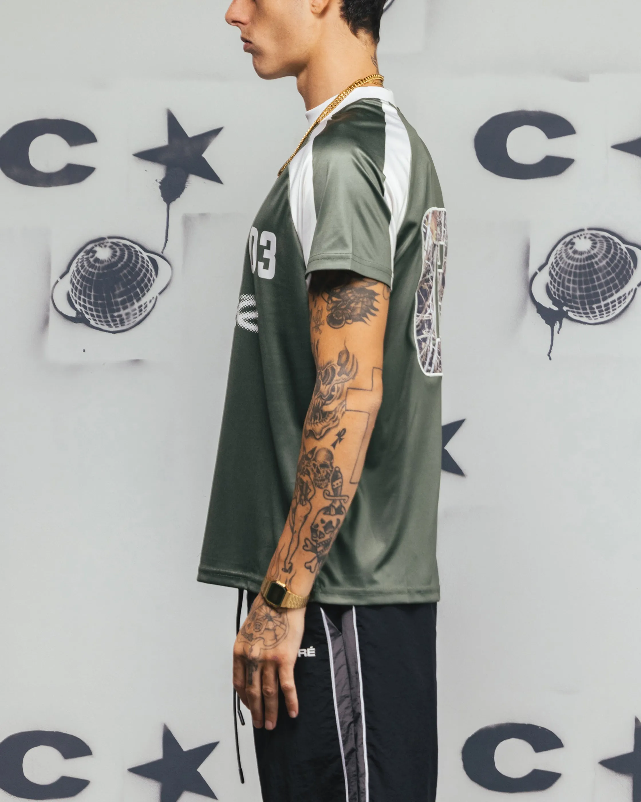 Carre Striker Jersey T-Shirt Green/White