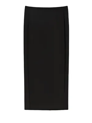 Charme Jersey Midi Skirt in Black
