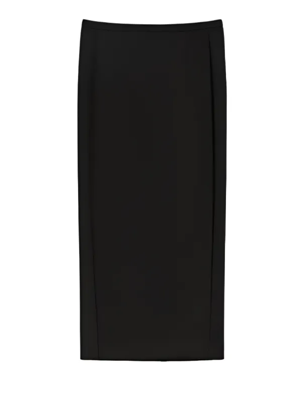 Charme Jersey Midi Skirt in Black