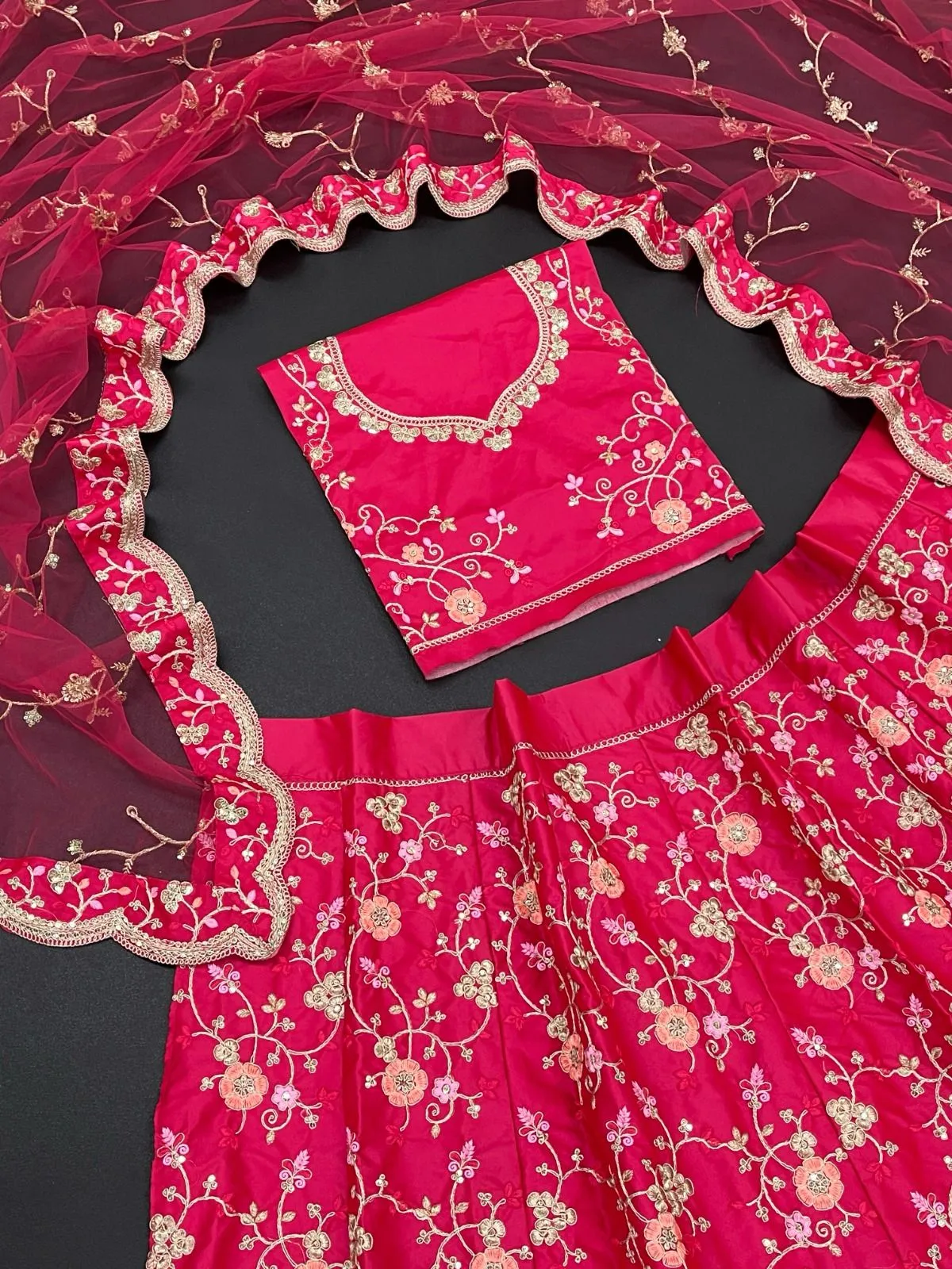 Charming Wedding Wear Heavy Embroidered Lehenga Choli With Dupatta