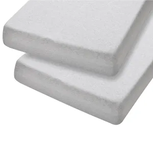 ClevaMama 2pk Jersey Cotton Cot Fitted Sheets