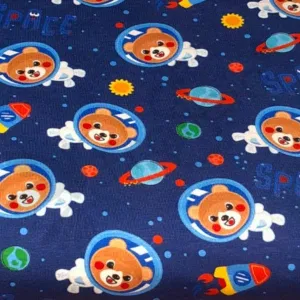 Cotton Jersey - Space Bear