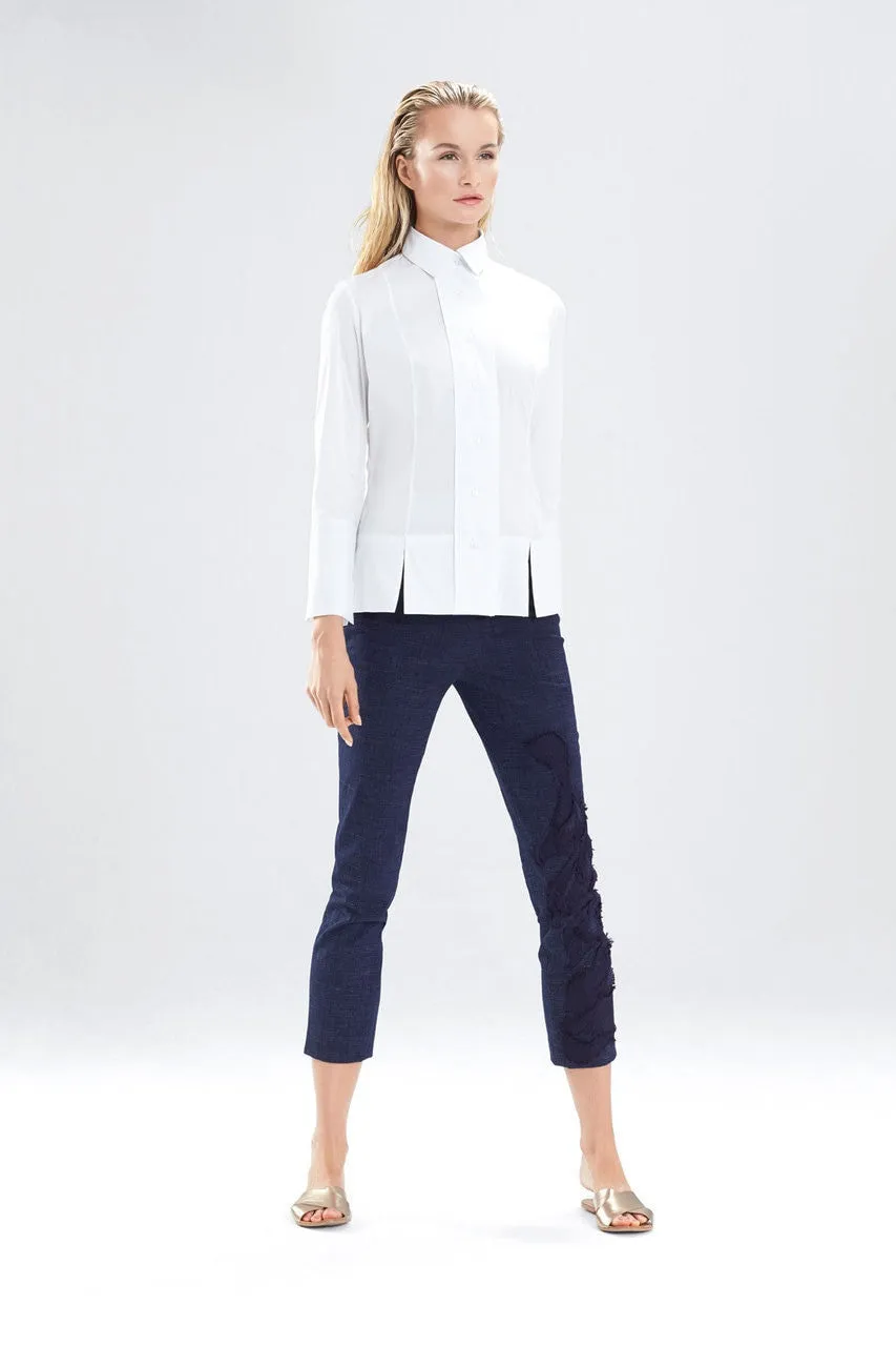 Cotton Shirting Long Sleeve Top