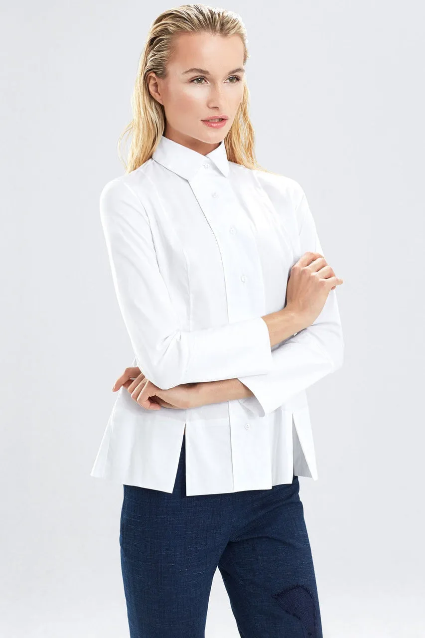 Cotton Shirting Long Sleeve Top