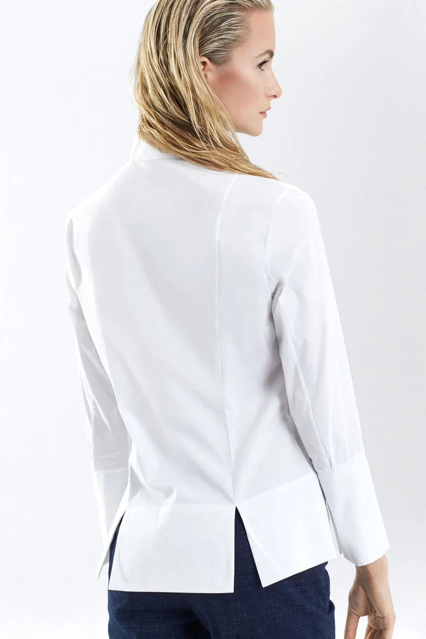 Cotton Shirting Long Sleeve Top