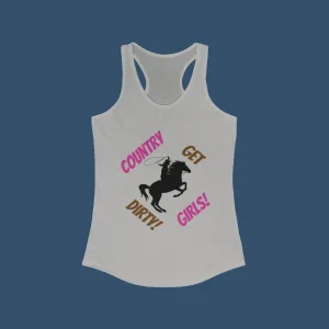 Country Girl Tank Top, Women's Ideal Racerback Tank