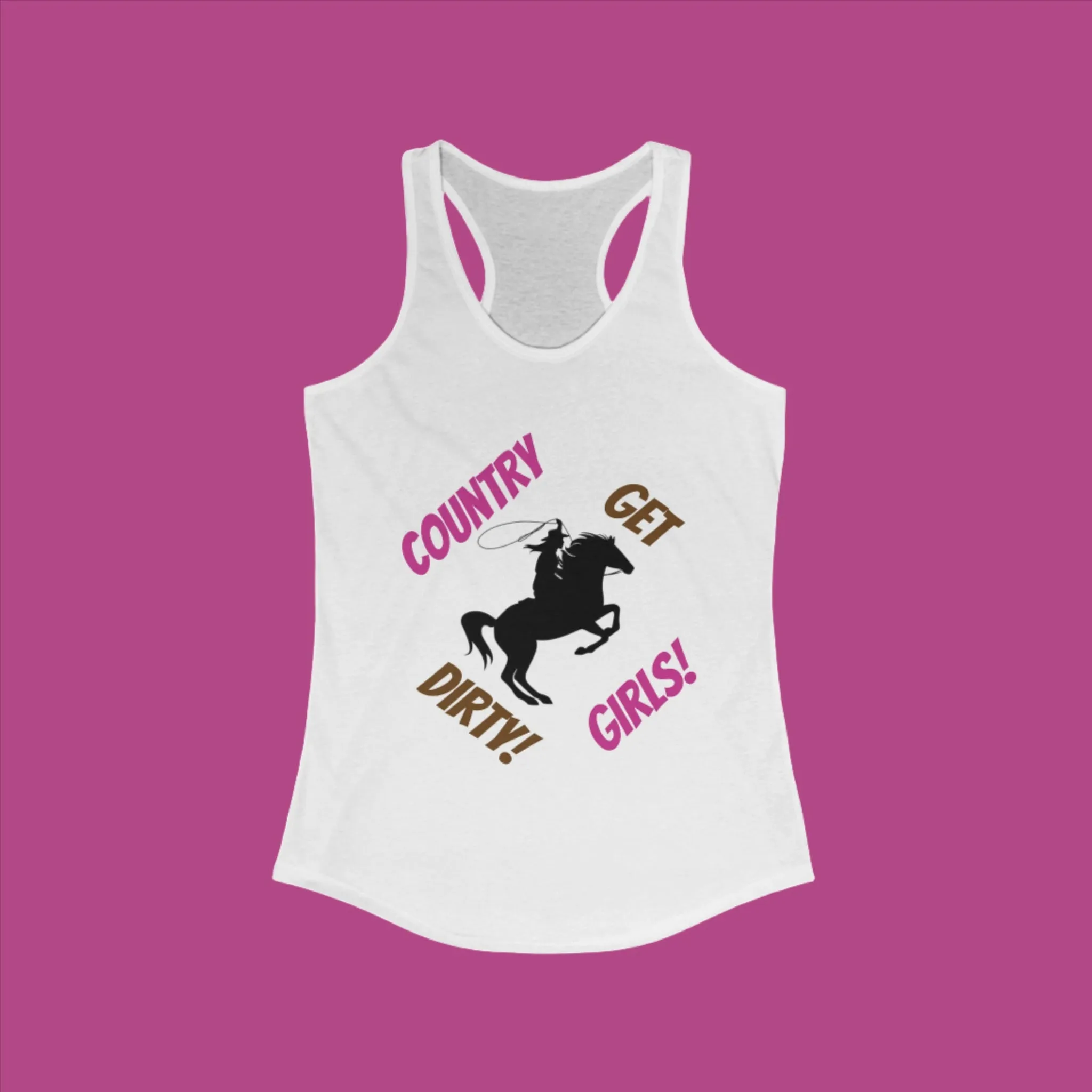 Country Girl Tank Top, Women's Ideal Racerback Tank