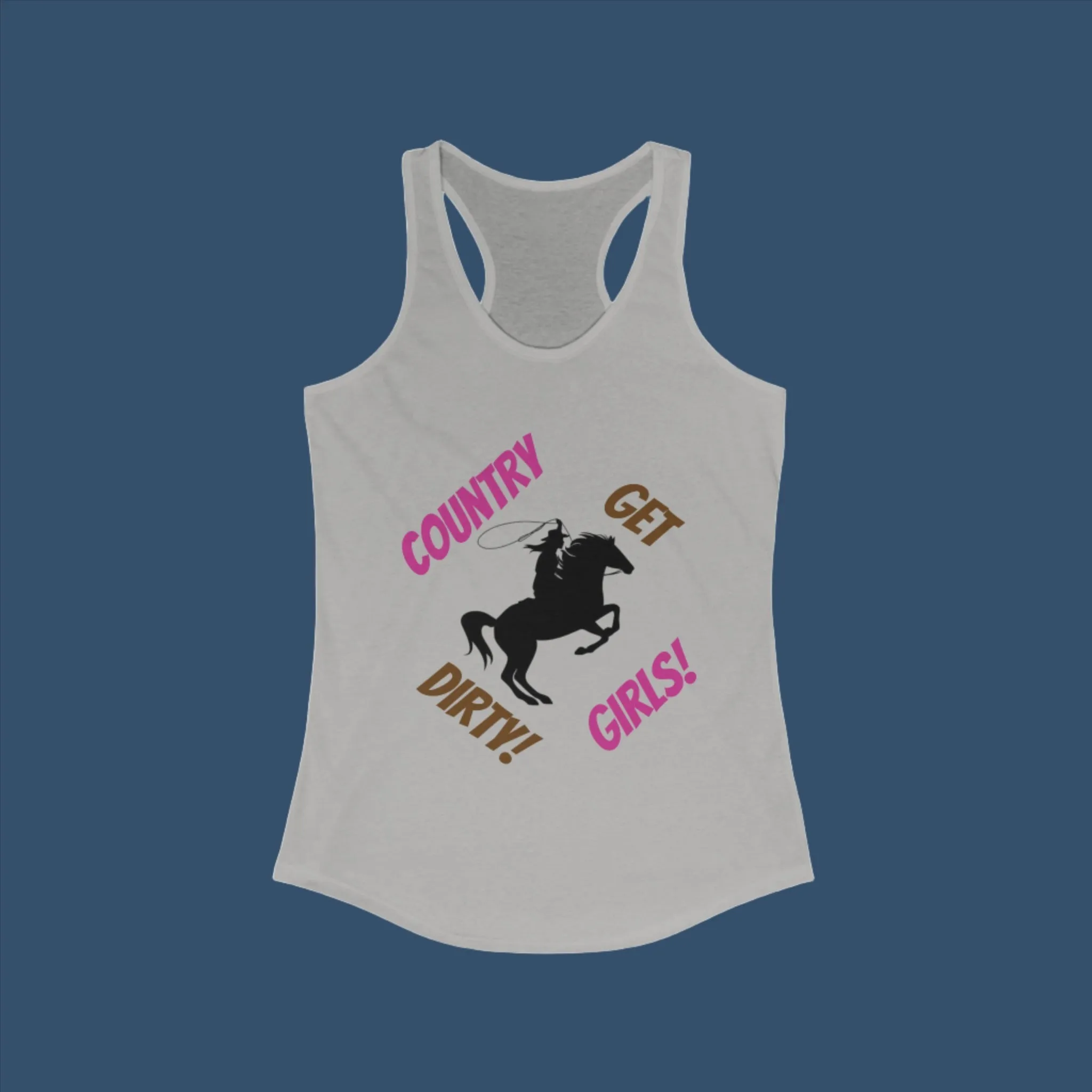 Country Girl Tank Top, Women's Ideal Racerback Tank