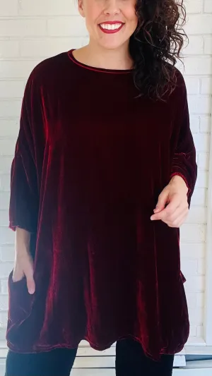 Cut Loose Velvet One Size Pullover - Multiple Colors