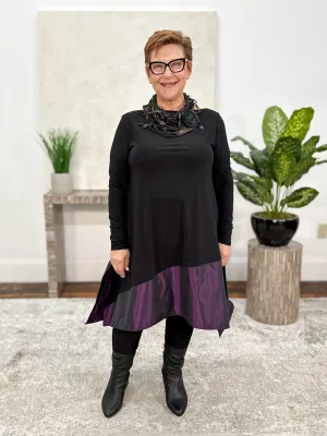 Devon Tunic, Black/Plum