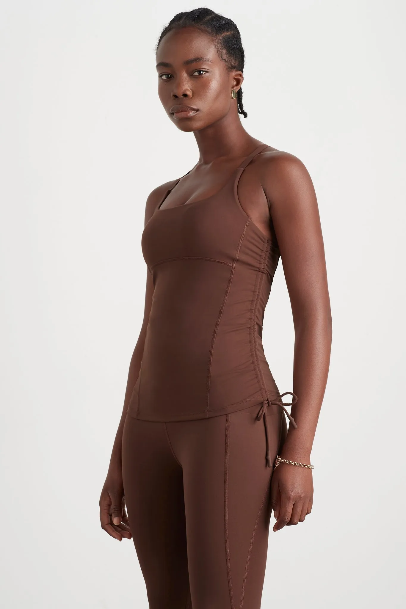 Drawcord Racerback Tank 128