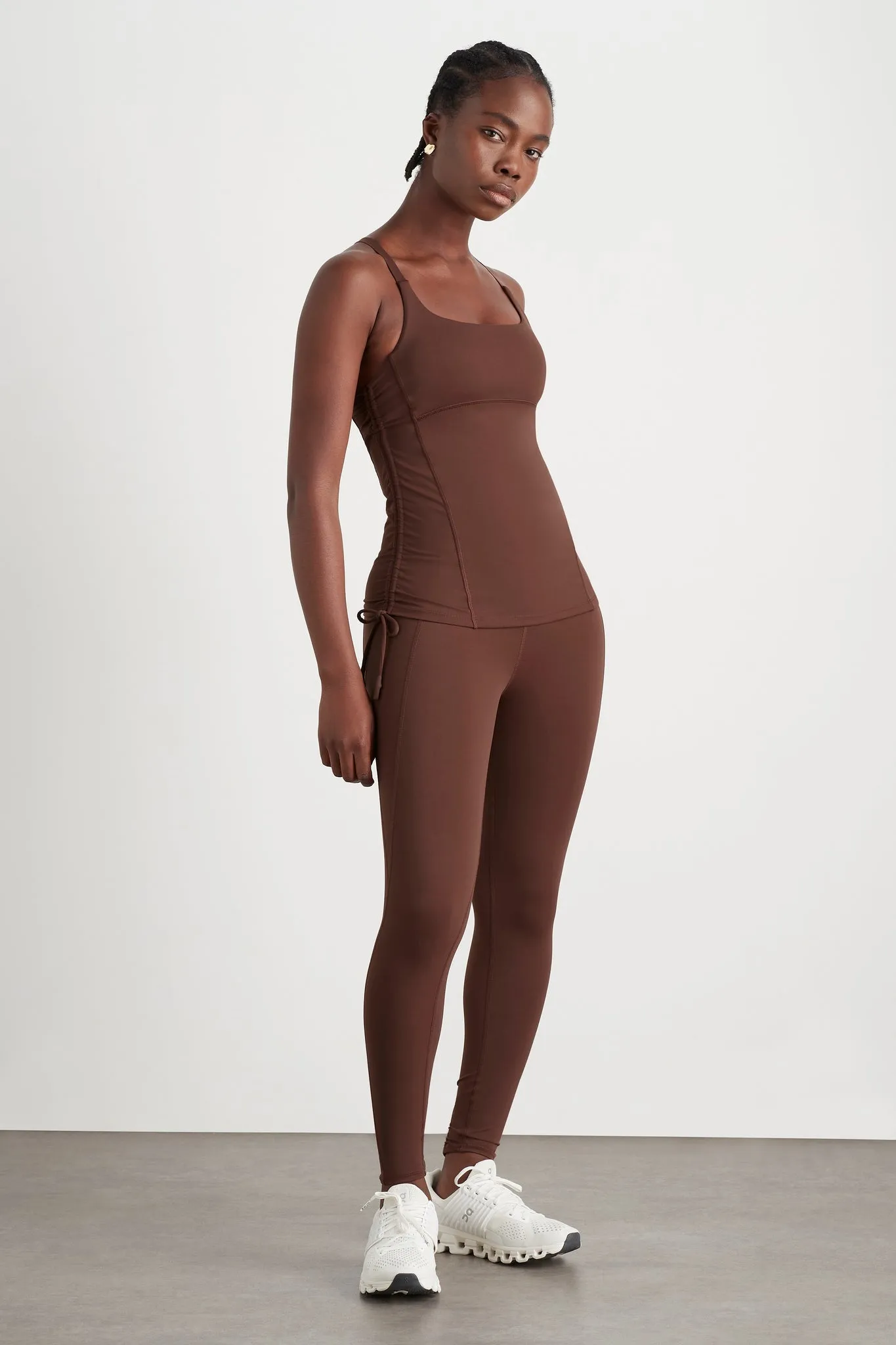 Drawcord Racerback Tank 128