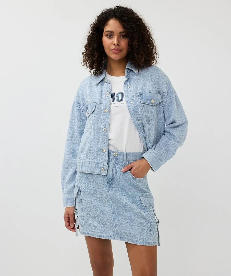 Druna Distressed Jeans Jacket - EsQualo SP2512000