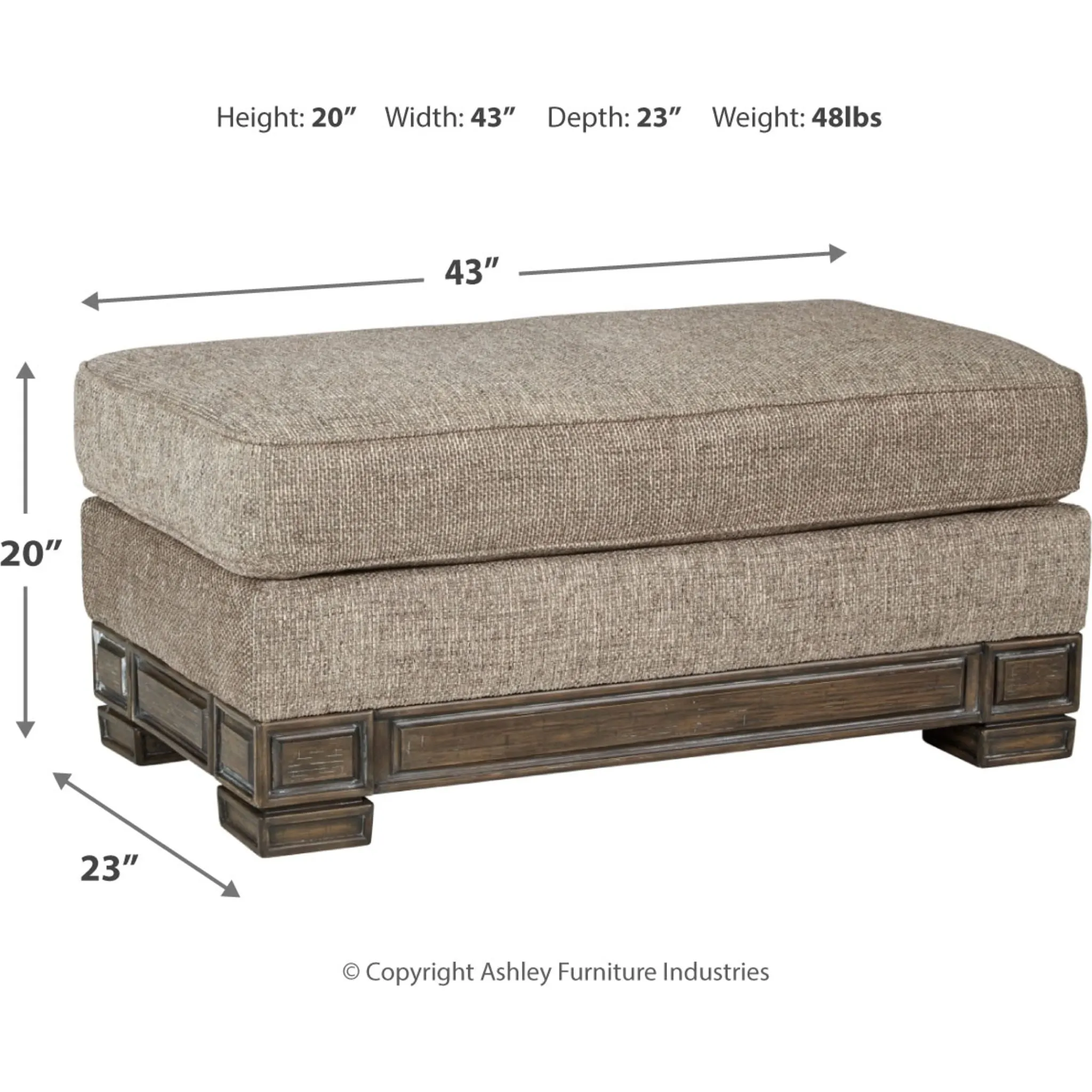 Einsgrove Ottoman - Sandstone