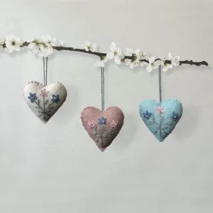 Embroidered Heart | Cream