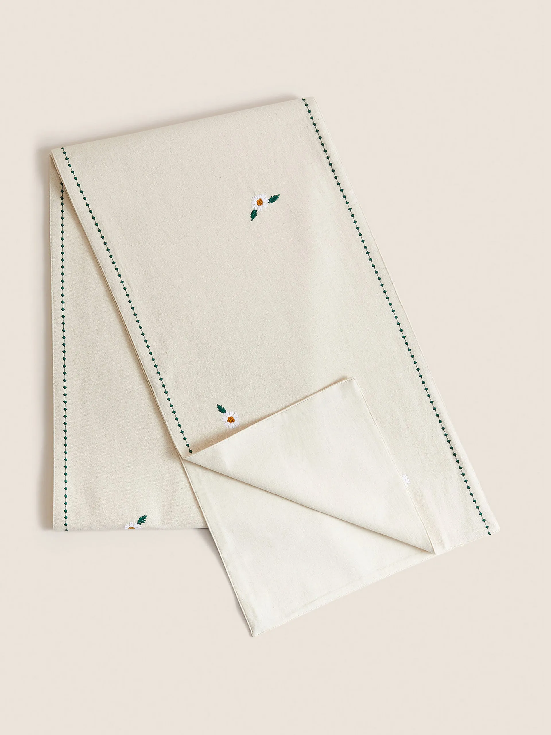 Embroidered table runner