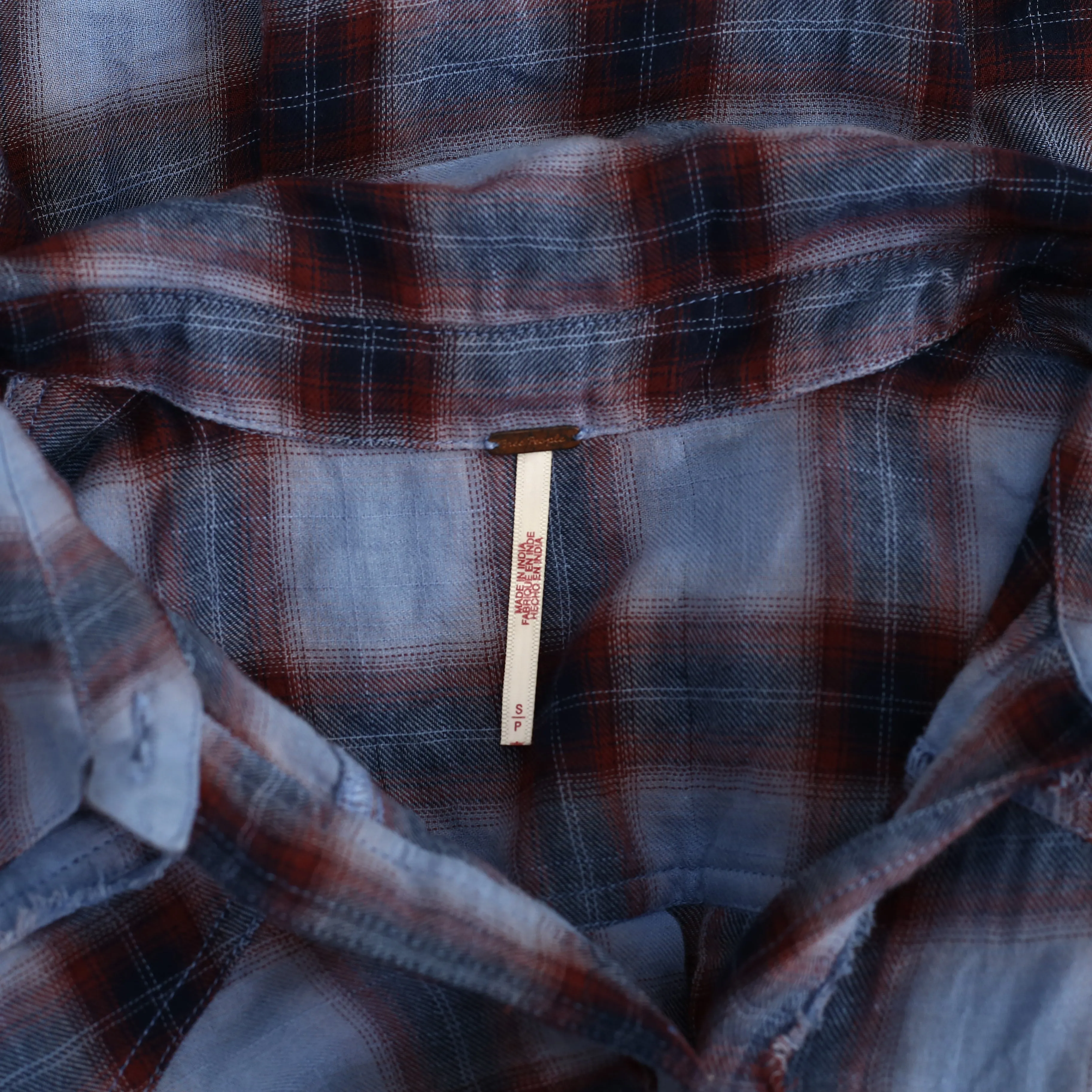 Free People Wave After Wave Plaid Tunic Top