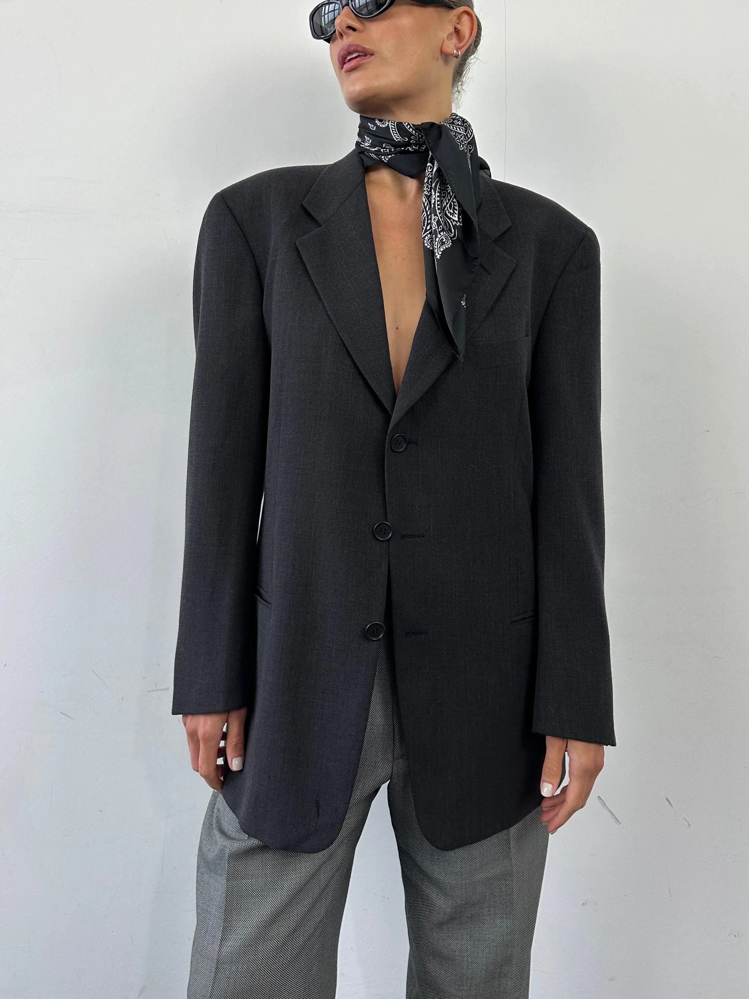 Giorgio Armani Pure Wool Single Breasted Blazer - 40R/L