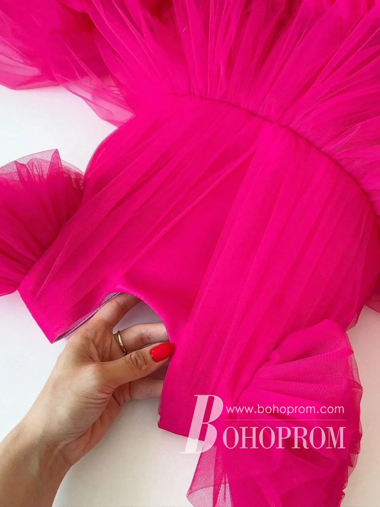 Graceful Tulle Knee-length A-line Puffy Flower Girl Dresses FD108