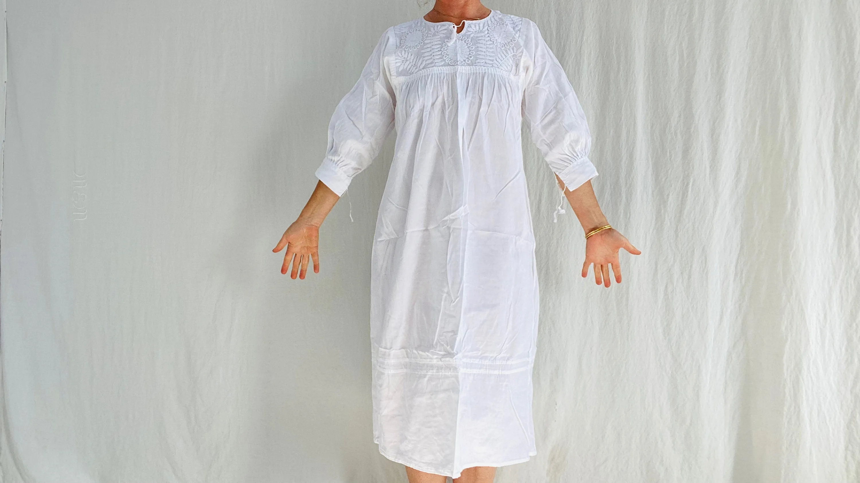 Hand-Embroidered Chamula Dress. All Cotton.