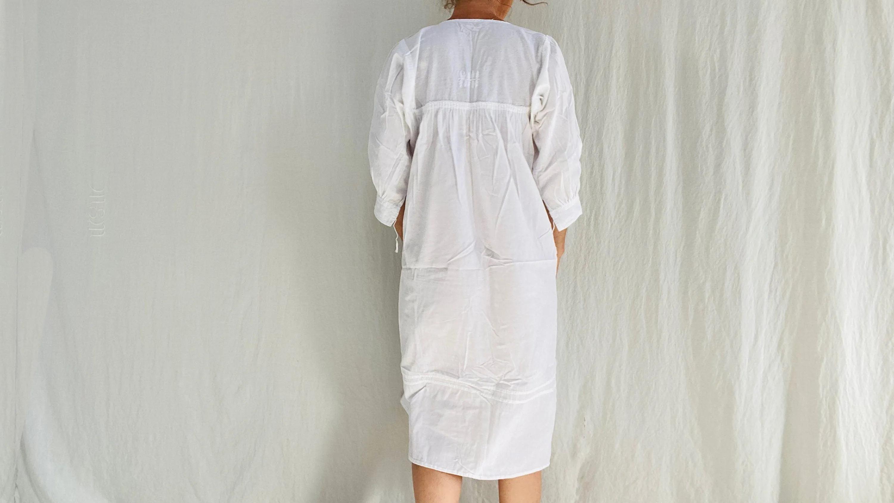 Hand-Embroidered Chamula Dress. All Cotton.