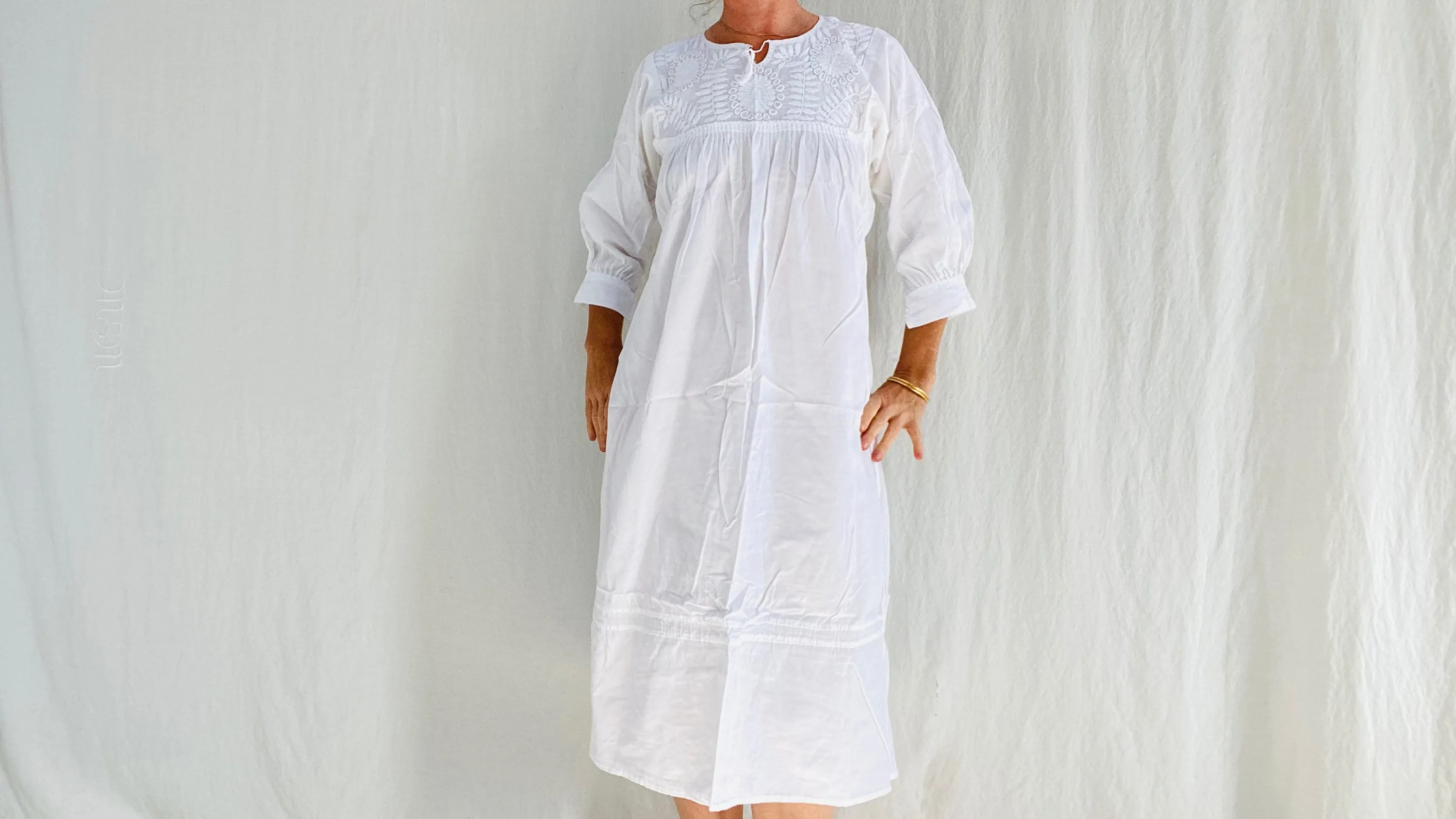 Hand-Embroidered Chamula Dress. All Cotton.