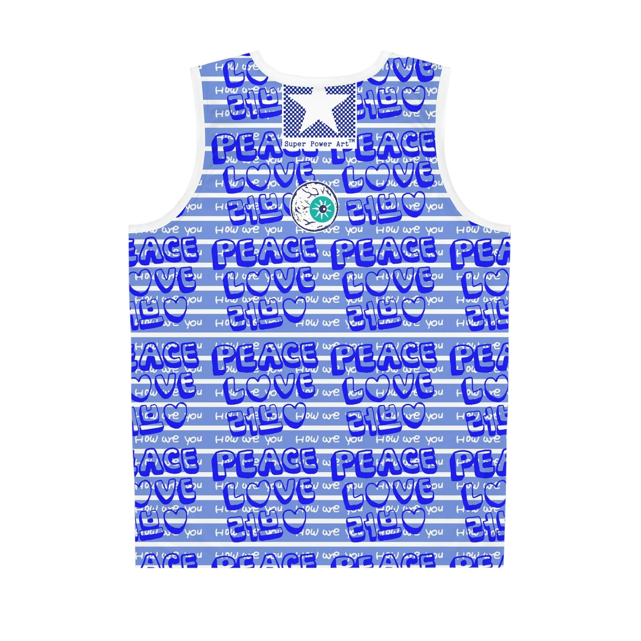 Insook Hwang's art_Love and Peace_UFO_Eye Ball_Basketball Jersey
