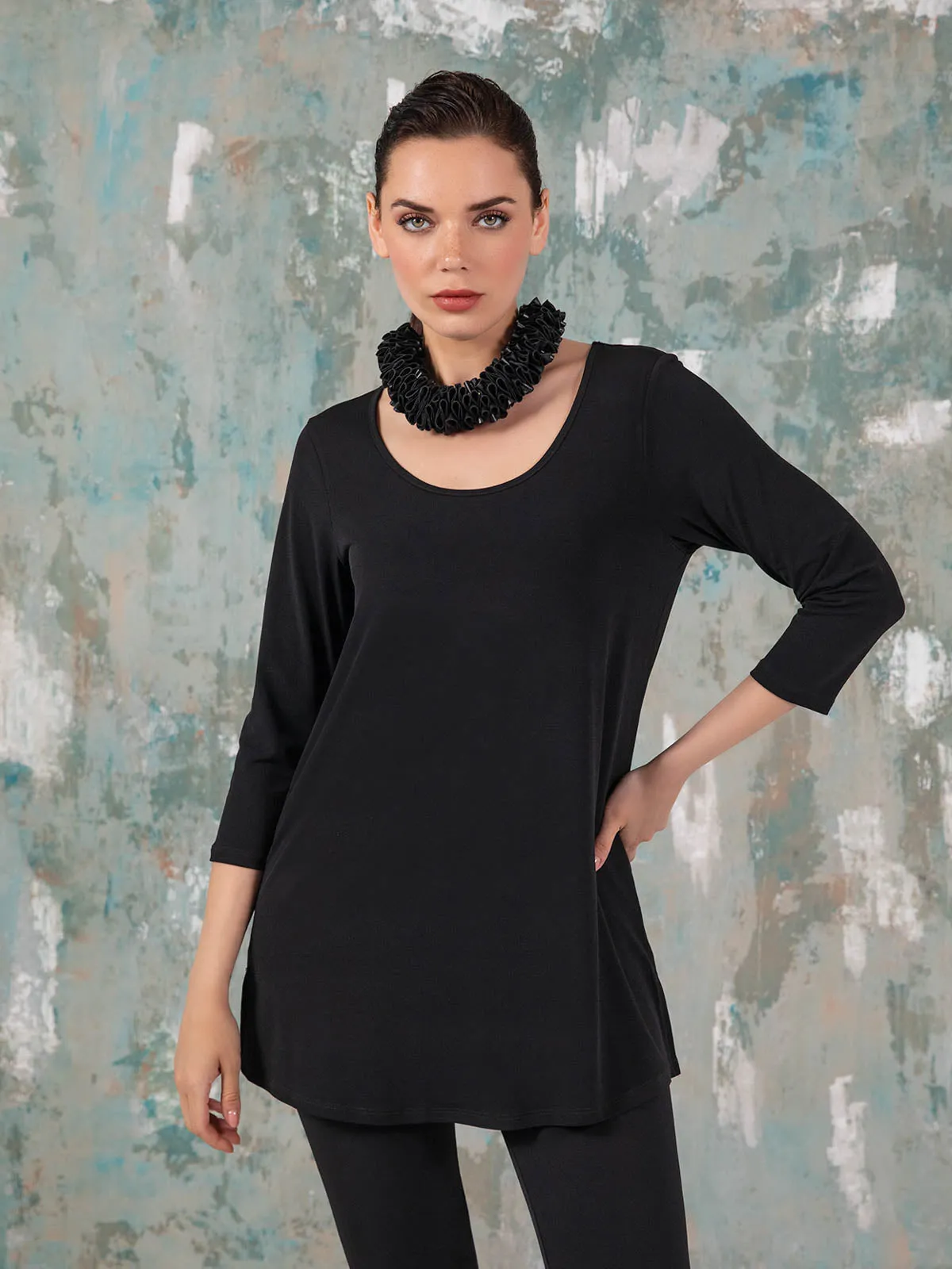Janelle Tunic, Black Vogue