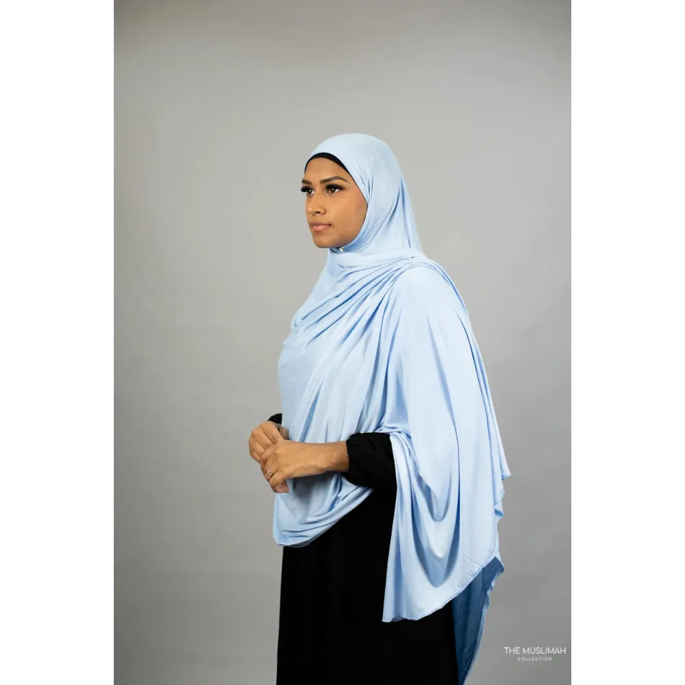Jersey XL Hijab - Baby Blue