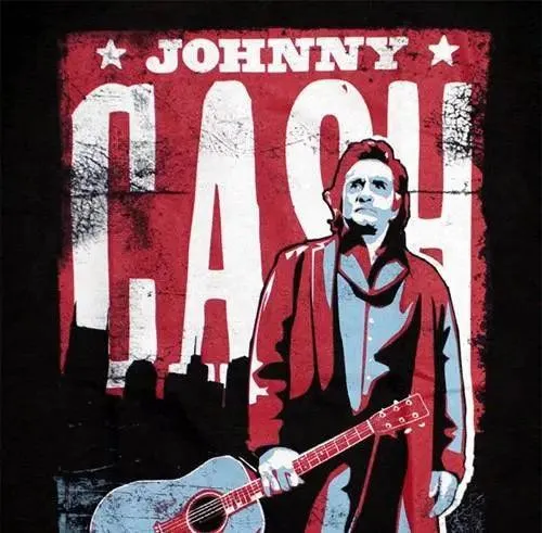 Johnny Cash Tennessee Poster T-Shirt