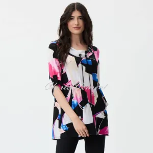 Joseph Ribkoff Abstract Print Tunic Top - Style 231145