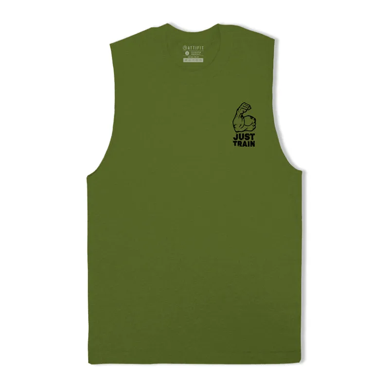 Just Train Graphic Tank Top