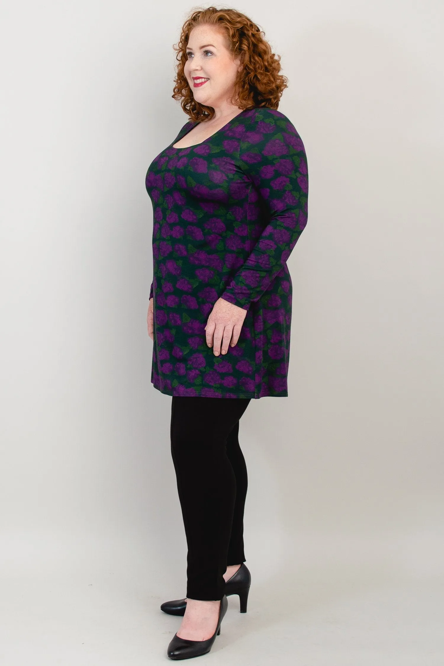 Marissa Top, Watercolour Blooms, Bamboo- Final Sale