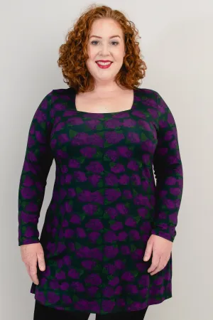 Marissa Top, Watercolour Blooms, Bamboo- Final Sale