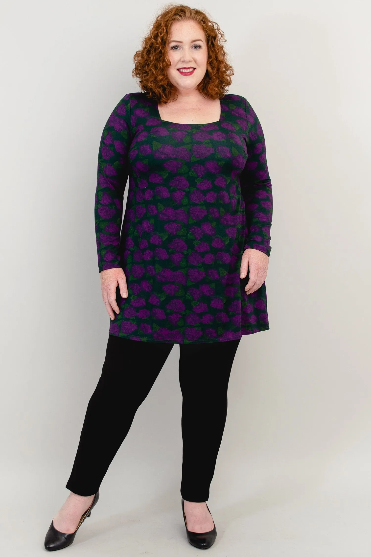 Marissa Top, Watercolour Blooms, Bamboo- Final Sale