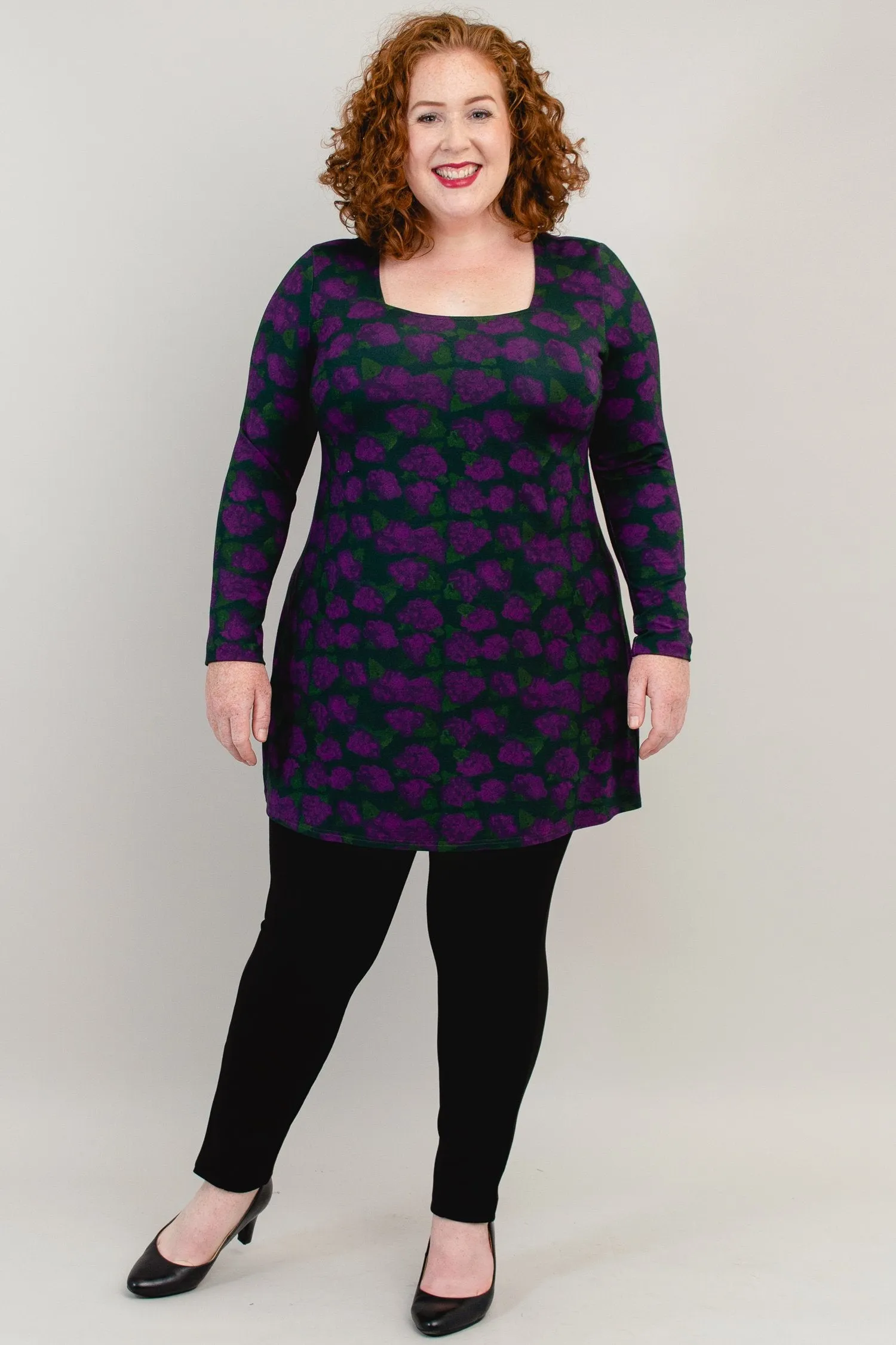 Marissa Top, Watercolour Blooms, Bamboo- Final Sale