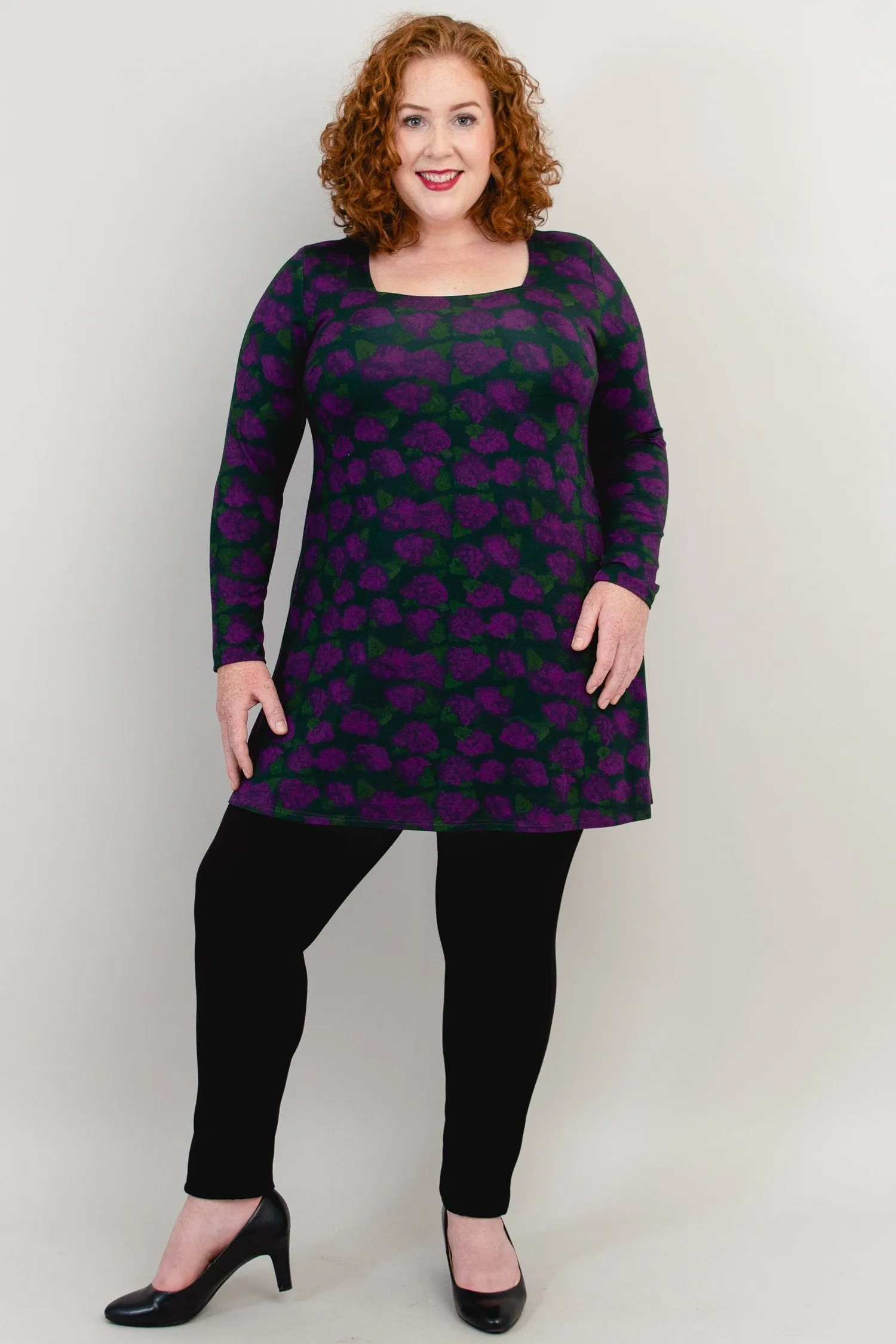 Marissa Top, Watercolour Blooms, Bamboo- Final Sale