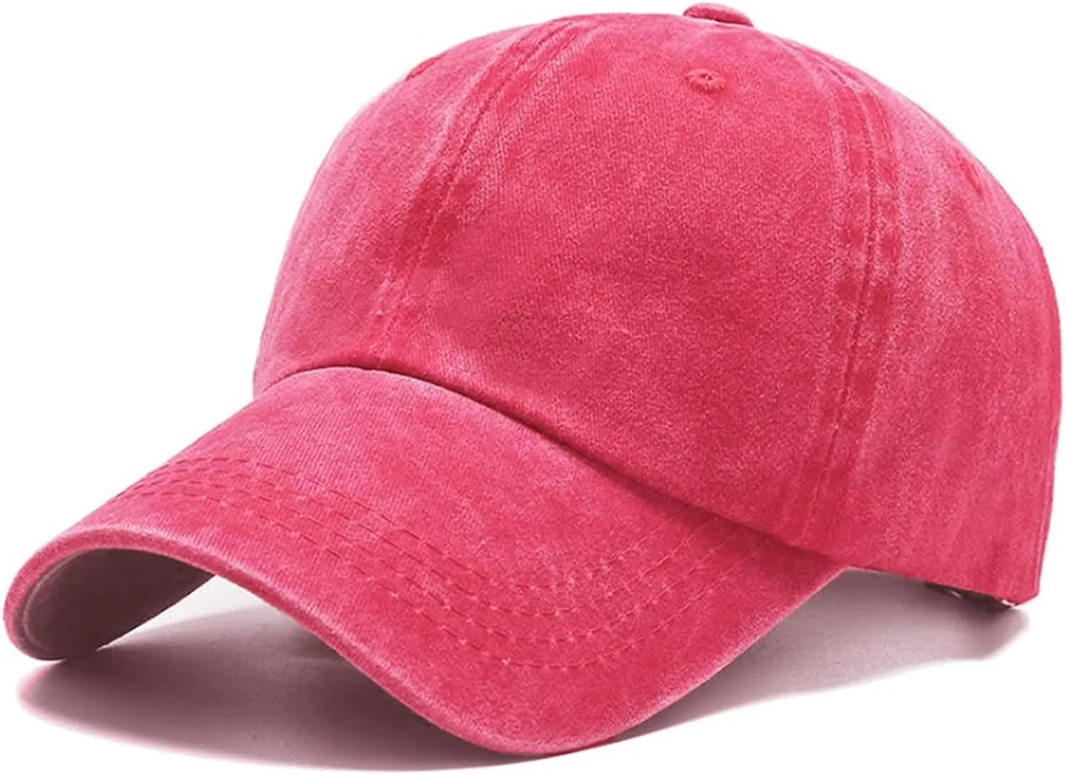 Men's Vintage Washed Light Beige Distressed Baseball Cap