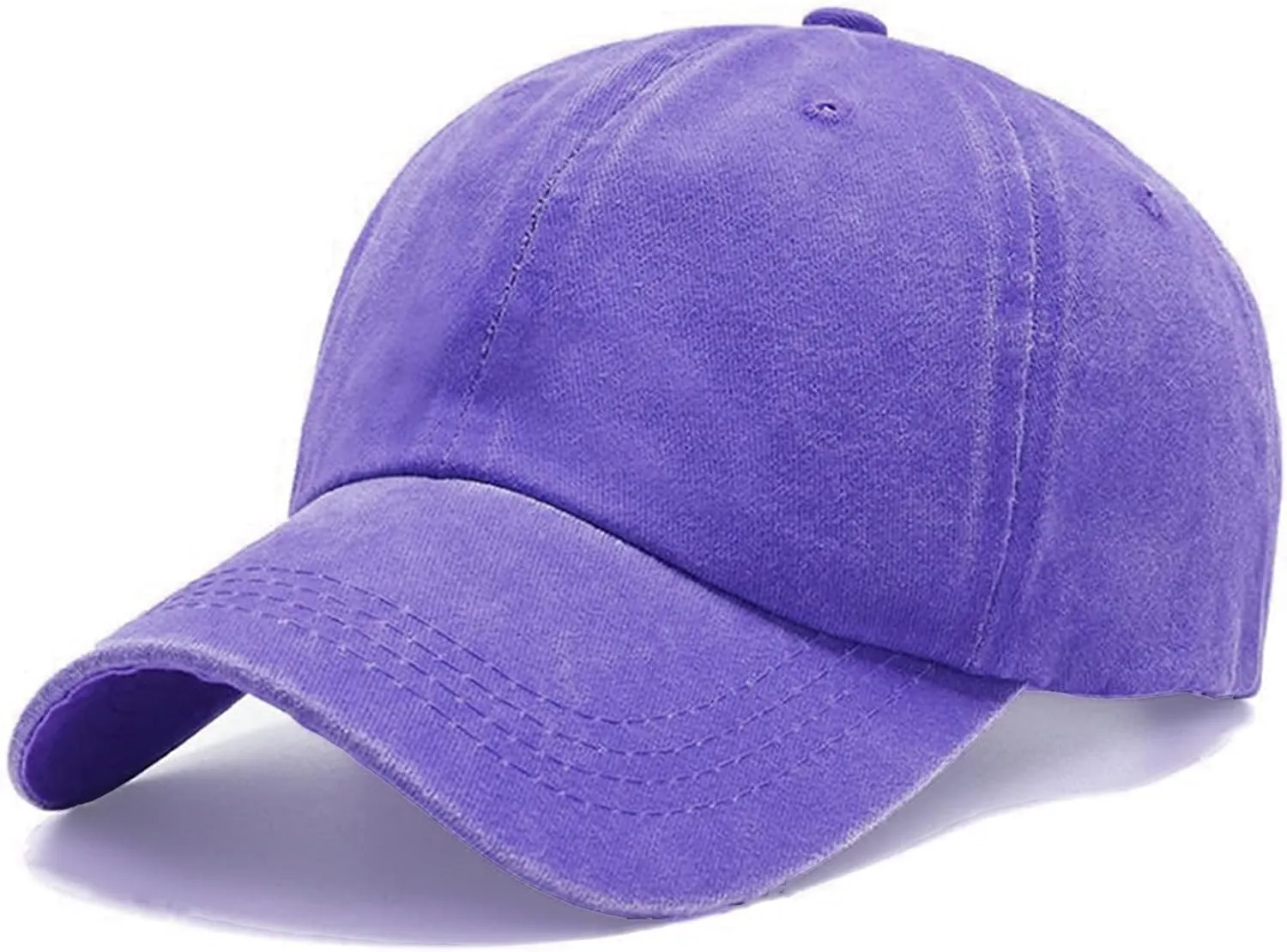 Men's Vintage Washed Light Beige Distressed Baseball Cap