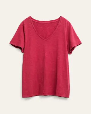Michelle Soft Cotton Tee | Raspberry